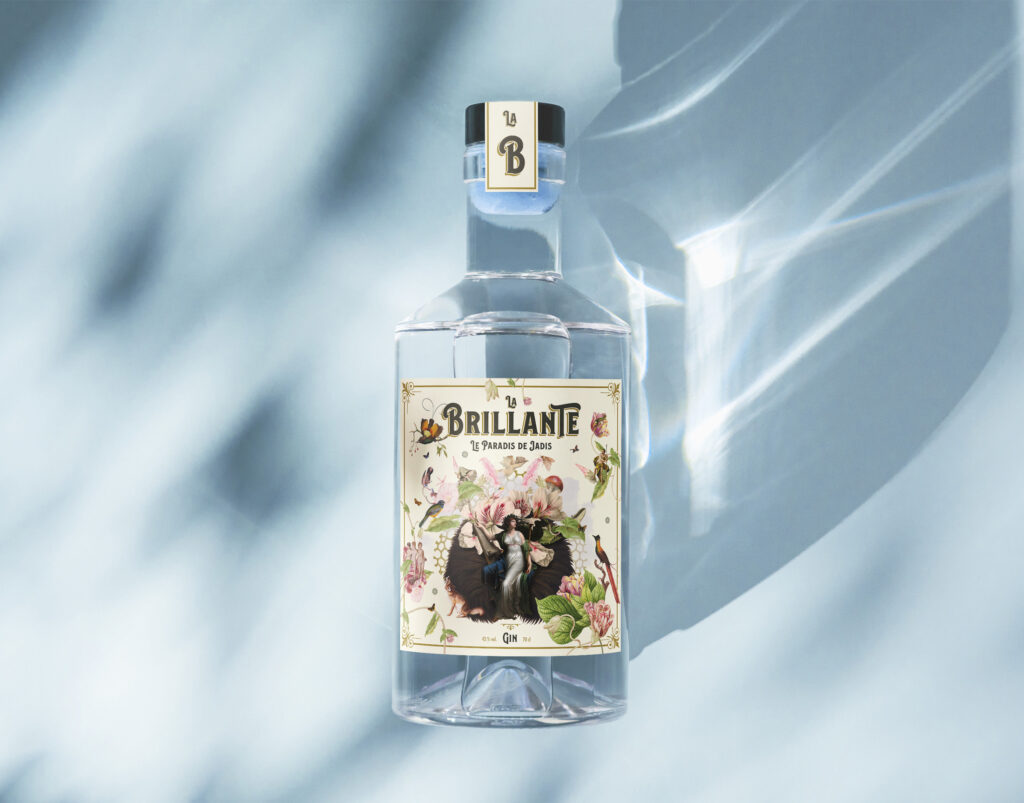 Création étiquette gin La Brillante